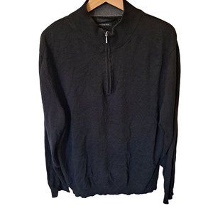 Cezani Sweater Mens Size Extra Large Quarter Zip Soft Knit Classic Minimalist